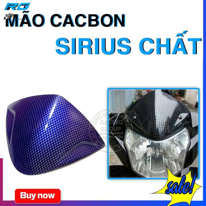 Ốp Đầu Cho Xe Sirius Siêu Chất Màu Xanh Cacbon