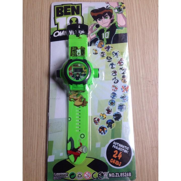 Đồ chơi đồng hồ BEN 10 chiếu 24 hình siêu nhân độc đáo cho bé yêu ( hàng sẵn )