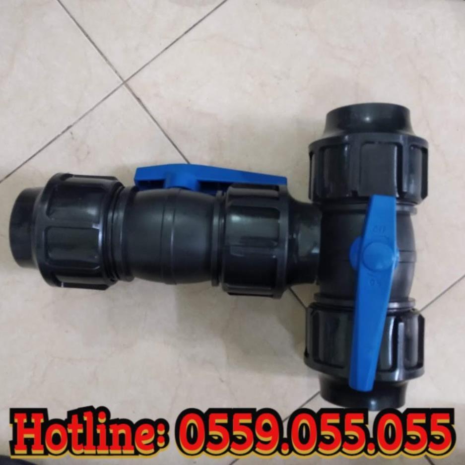 Van nước, van khóa ống nhựa HDPE 40