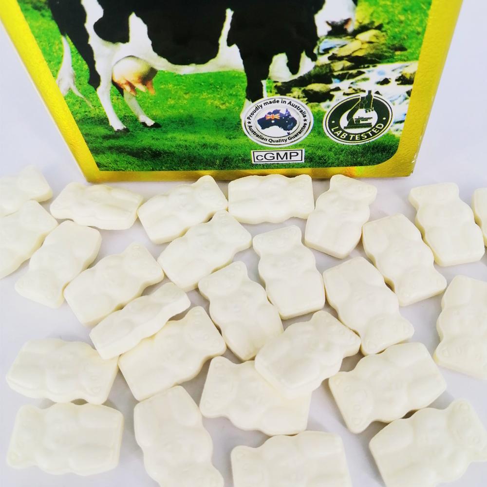 Viên Nhai Sữa Bò Non Tăng Sức Đề Kháng Bổ Sung Canxi D3-Vitatree Colostrum 200 Viên - HÀNG ÚC CHÍNH HÃNG