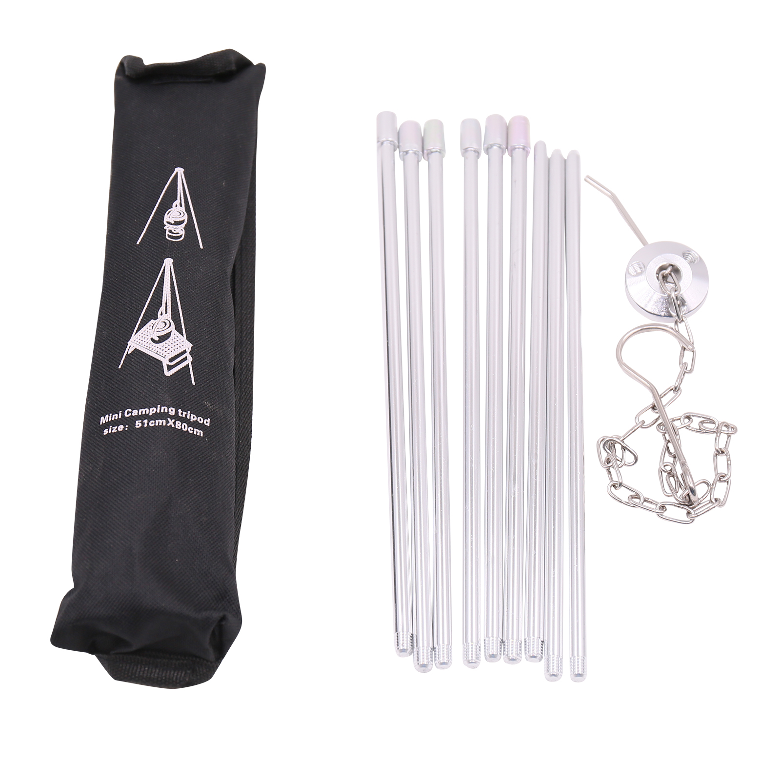 Giá 3 Chân Bằng Hợp Kim Nhôm Cắm Trại Dã Ngoại