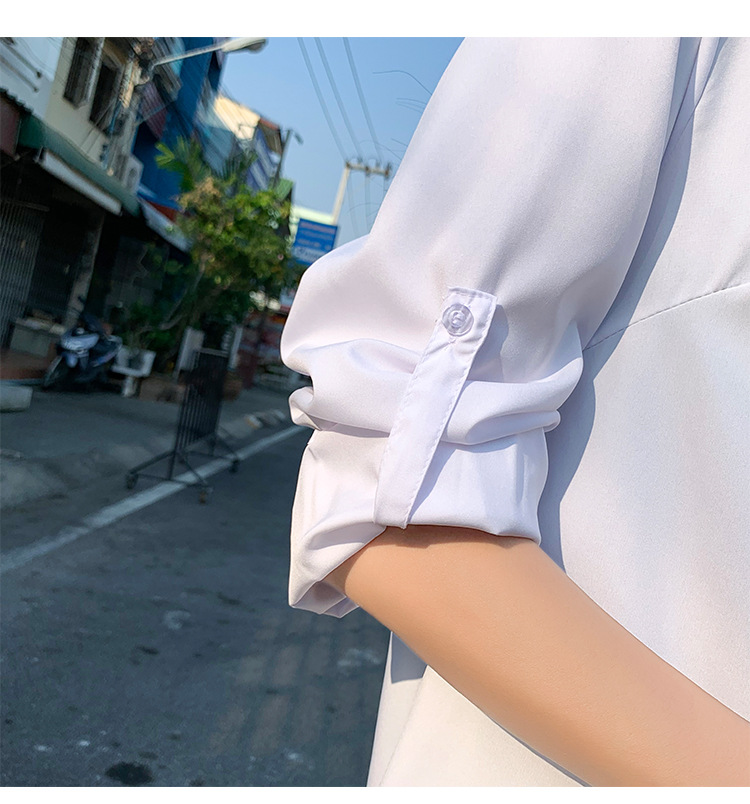 Sơ mi nữ dáng dài, áo form rộng chùm mông SM165
