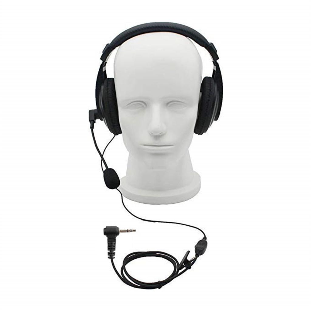 Noise Cancelling Headphones PTT VOX Boom Mic Overhead Headsets for
