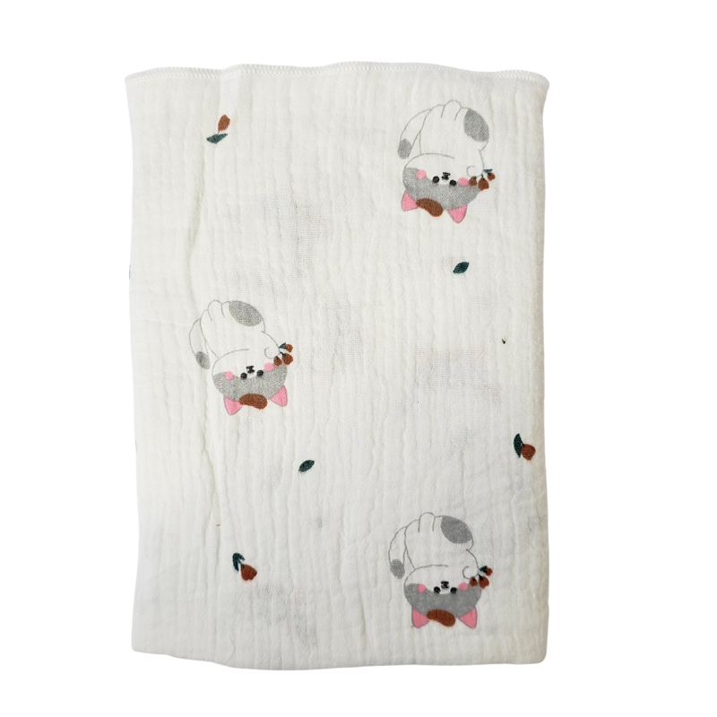 Khăn tắm nhăn bằng vải xô dày 2 lớp siêu mềm kích thước 85 x 95cm, an toàn cho làn da nhạy cảm nhất của trẻ sơ sinh