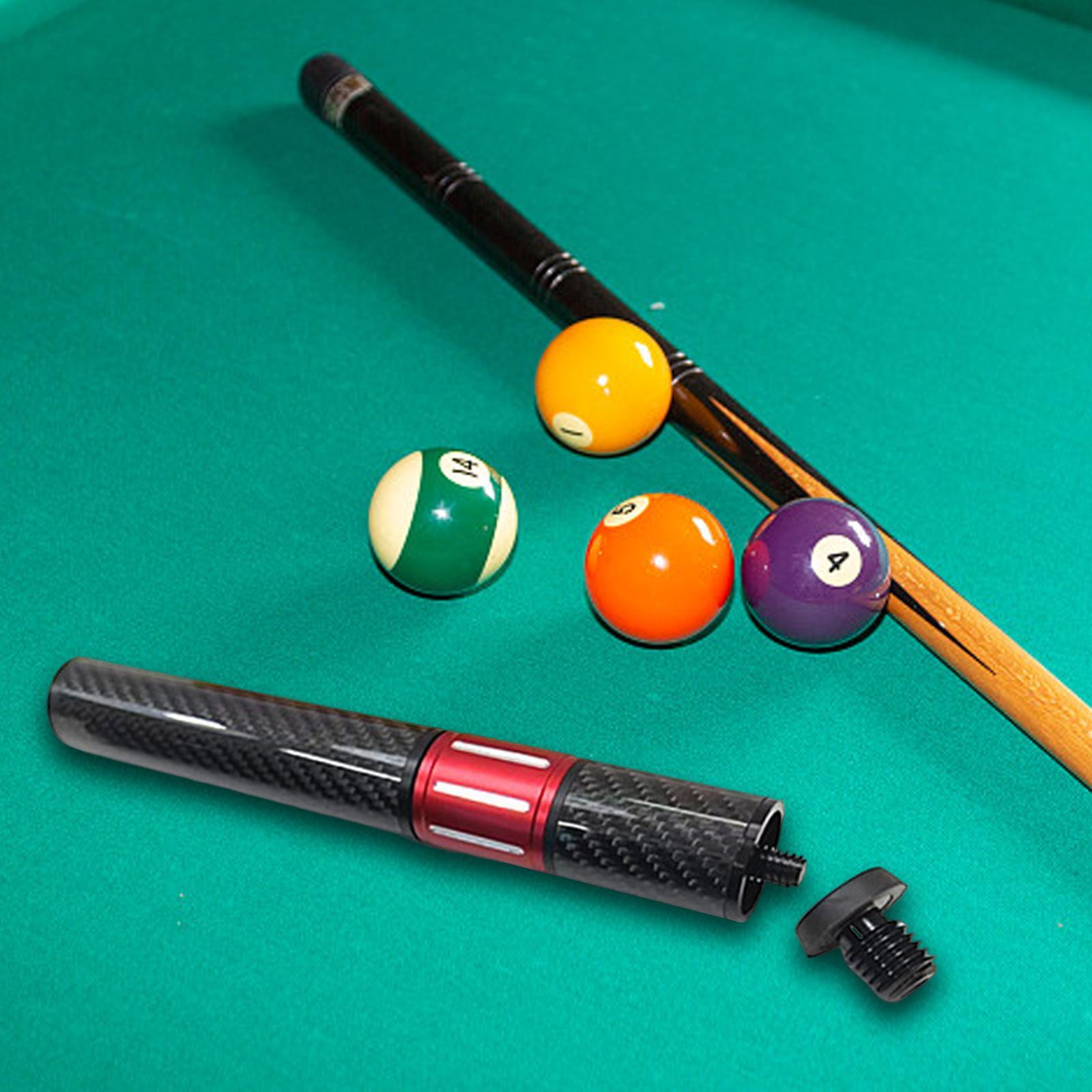 Telescopic Pool Cue Extension Snooker Cue Extend Compact Billiard Holder Cue Joint Accessories End Lengthener for Billiard Cues Professional