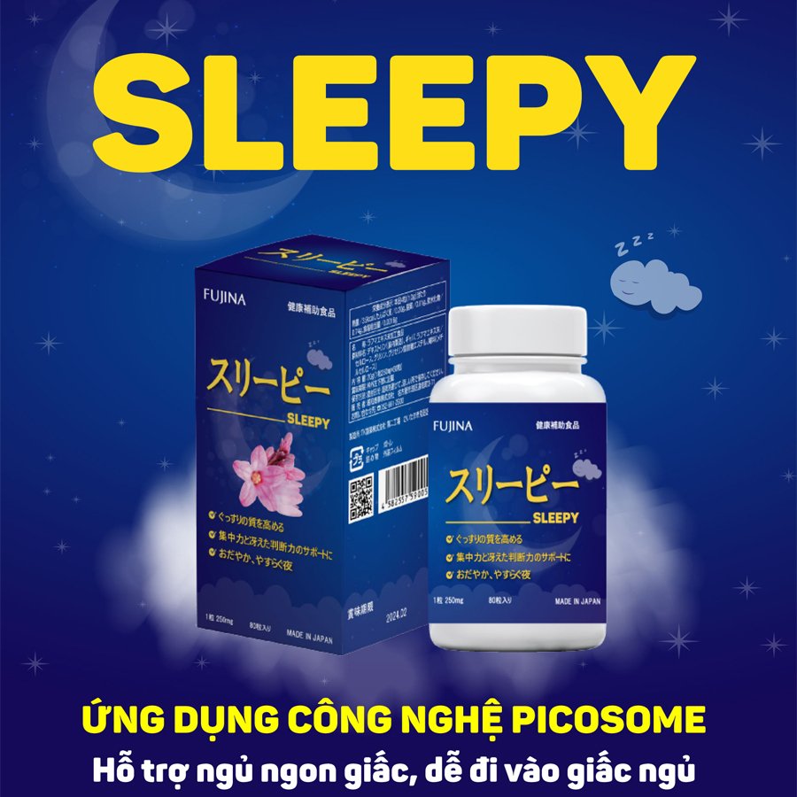 Combo 3 hộp Viên ngủ ngon Sleepy Nhật Bản - Nhập khẩu chính hãng, giúp ngủ ngon, ngủ sâu giấc