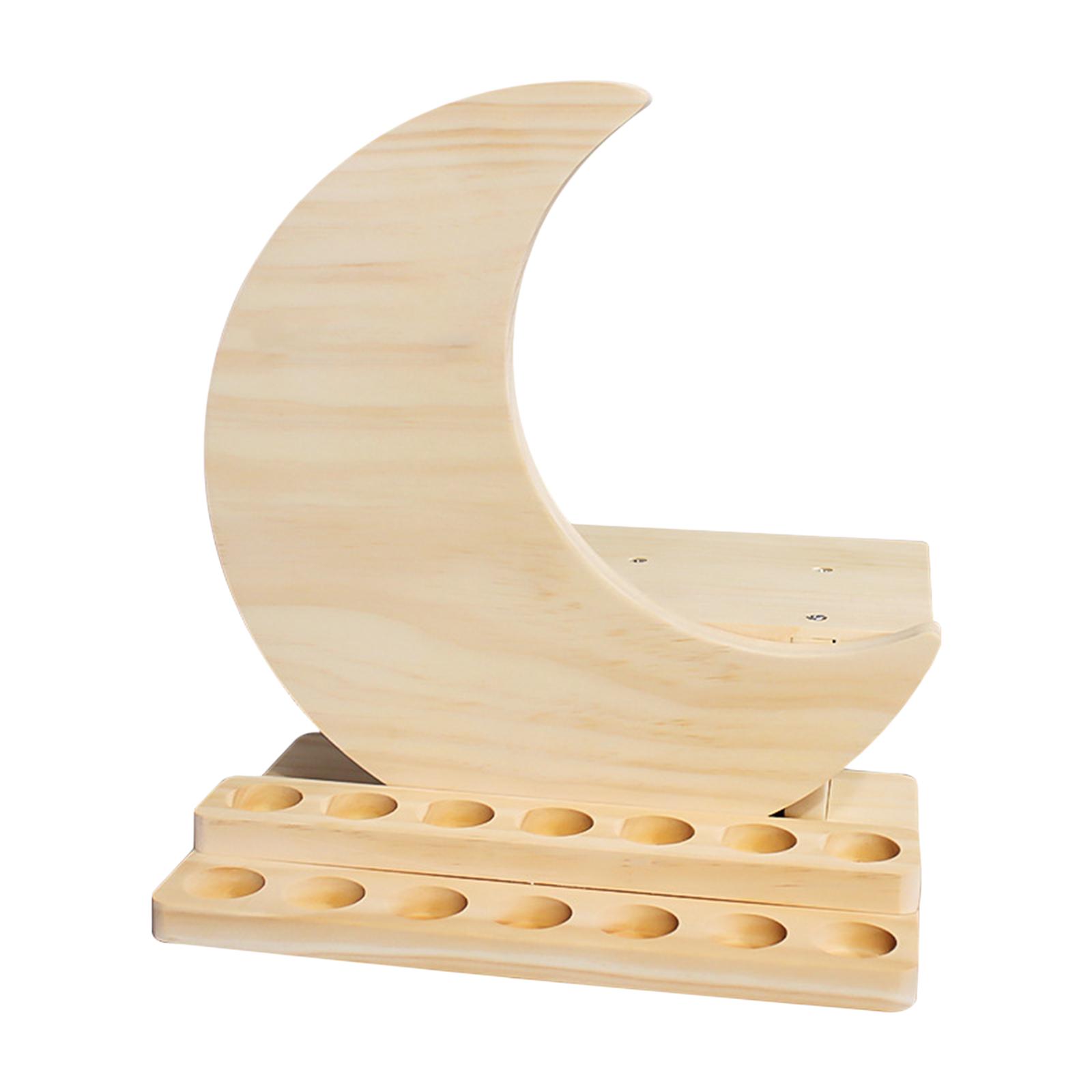 14 Slots Homemade Wood Essential Oil Display Storage Case Holder Rack Stand