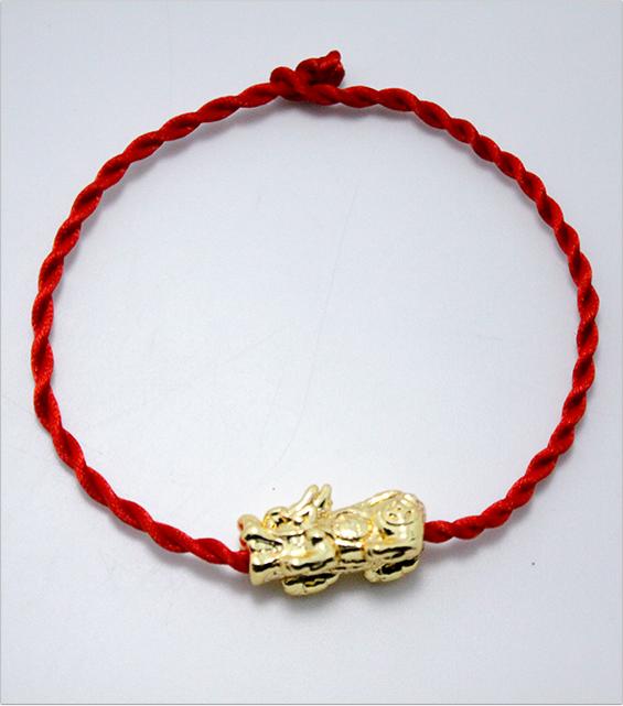 Vòng tay phong thủy mix tỳ hưu CD5V - M vòng chỉ đỏ may mắn tỳ hưu vòng phong thủy cho nam và nữ