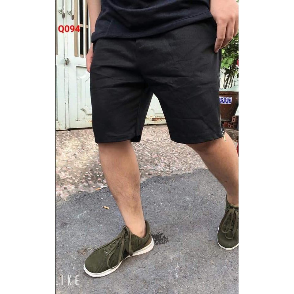 &lt; &gt; Quần short kaki KHÓA ZIP co giãn 4 chiều mẫu mới nam nữ đều mặc đẹp HÌNH THẬT