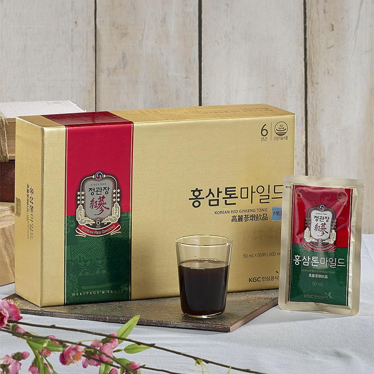 Nước Hồng Sâm Pha Sẵn Dạng Gói KGC Cheong Kwan Jang KRG Tonic Mild