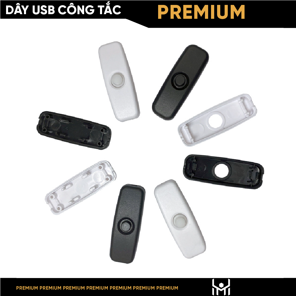 [Có Công Tắc] Dây nguồn USB có công tắc dài 1m, dùng làm nguồn đèn led cho trang trí, decor, làm quà lưu niệm, ảnh mica