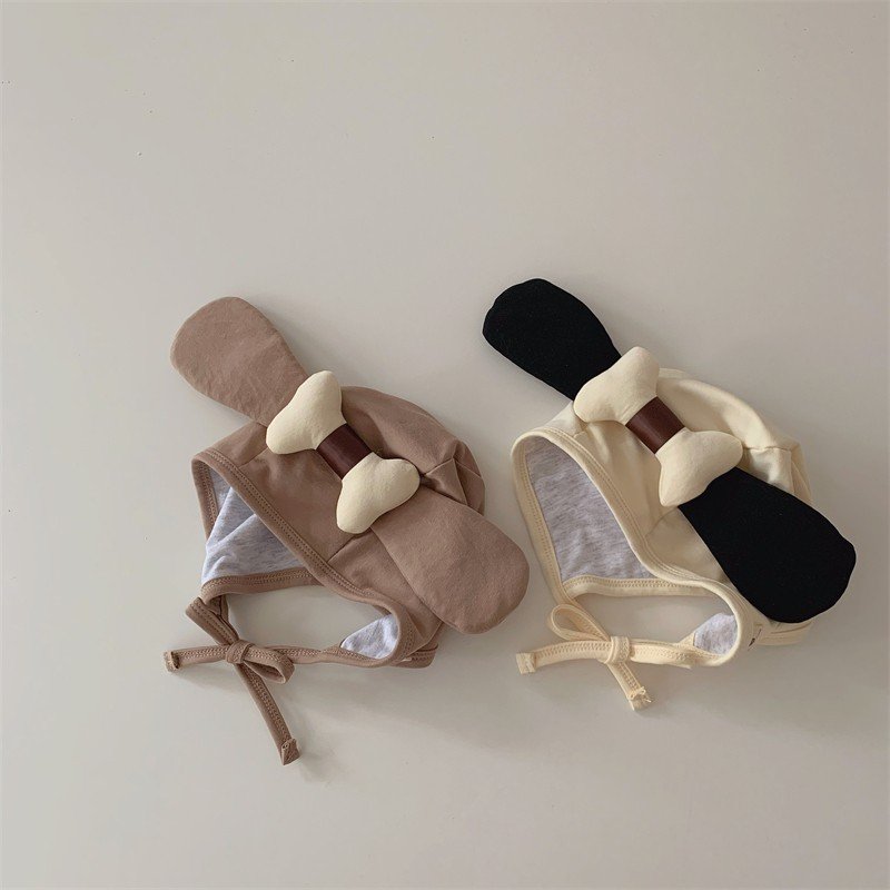 Mũ cotton tai cún khúc xương bằng bông đáng yêu cho bé MD257 Mimo Baby