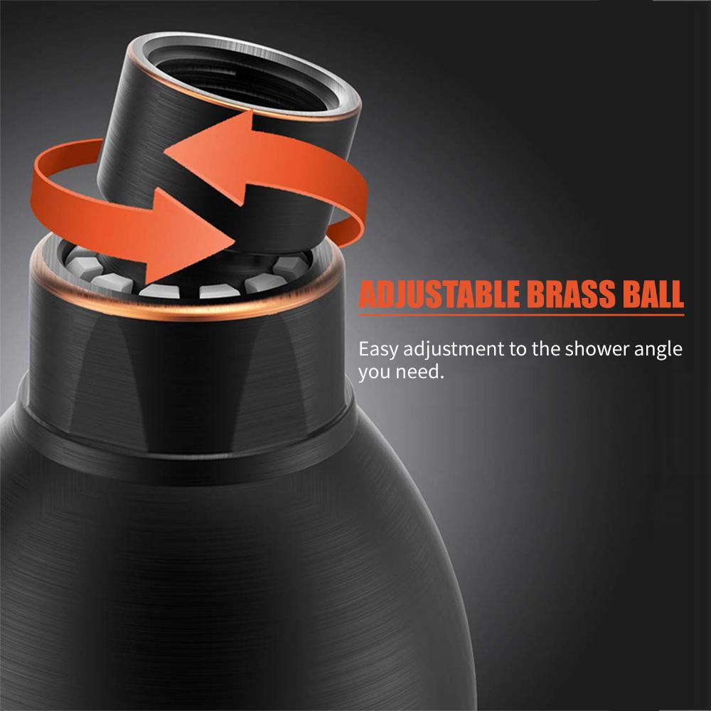 Đầu vòi hoa sen áp suất cao G1 / 2 Đầu vòi có thể điều chỉnh xoay