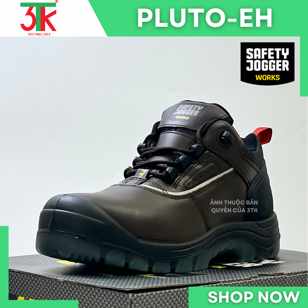 Giày Bảo Hộ Safety Jogger PLUTO EH S3 Chống đinh, Chống Dập Ngón, Chống Trơn Trượt, Chống đâm xuyên Cách điện 18kV