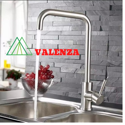 (TẶNG KÈM DÂY CẤP) Vòi rửa chén bát nóng lạnh inox sus304 Valenza VT01-áp lực nước lớn, độ bền cao