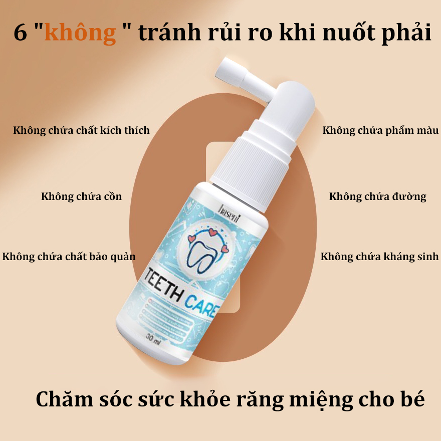Xịt răng miệng Teeth Care haseni 30ml