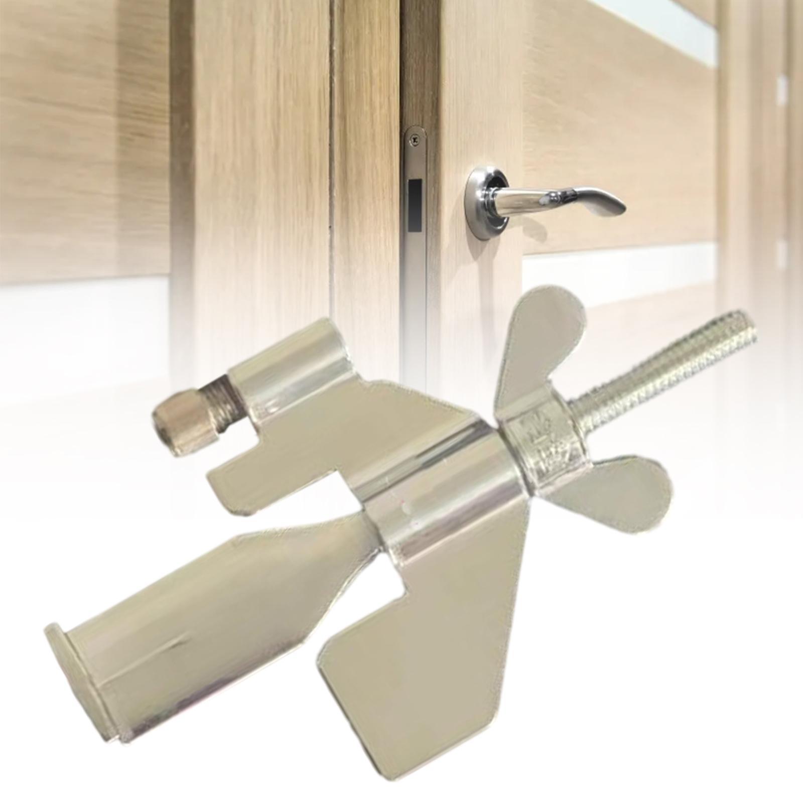 Door Stopper Portable Door Lock Easy Installation Additional Devices Buckle for Home School Traveling Privacy Protection College Dorm