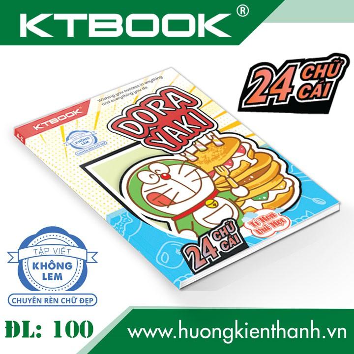 Gói 10 cuốn Tập Học Sinh Cao Cấp Chuyên Rèn Chữ Đẹp 24 Chữ Cái KTBOOK giấy trắng không lem ĐL 100 gsm - 96 trang