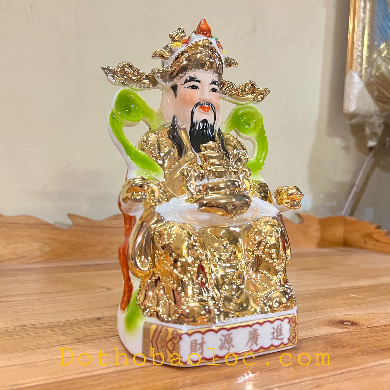 Tượng Ông Thần Tiên sứ rất đẹp cao 23cm