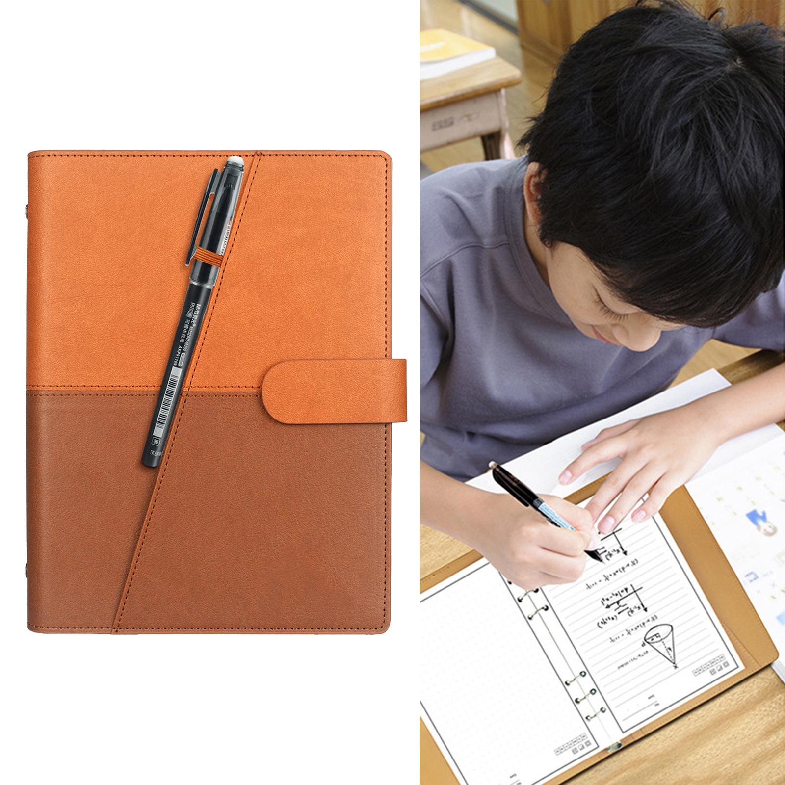2pcs PU Leather Erasable Notebook with Pen Smart for Journal Business