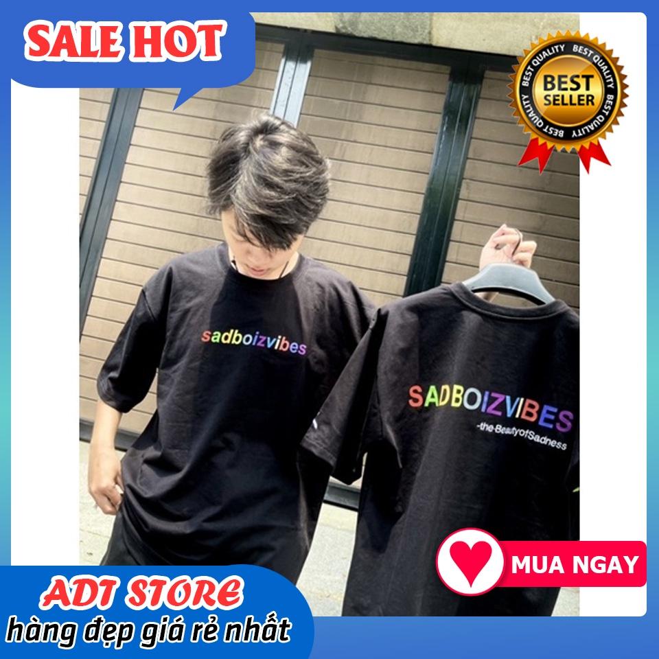 Áo thun Sadboiz tay lỡ 7 màu Nam Nữ Oversize Unisex độc đẹp mẫu HOT giá rẻ