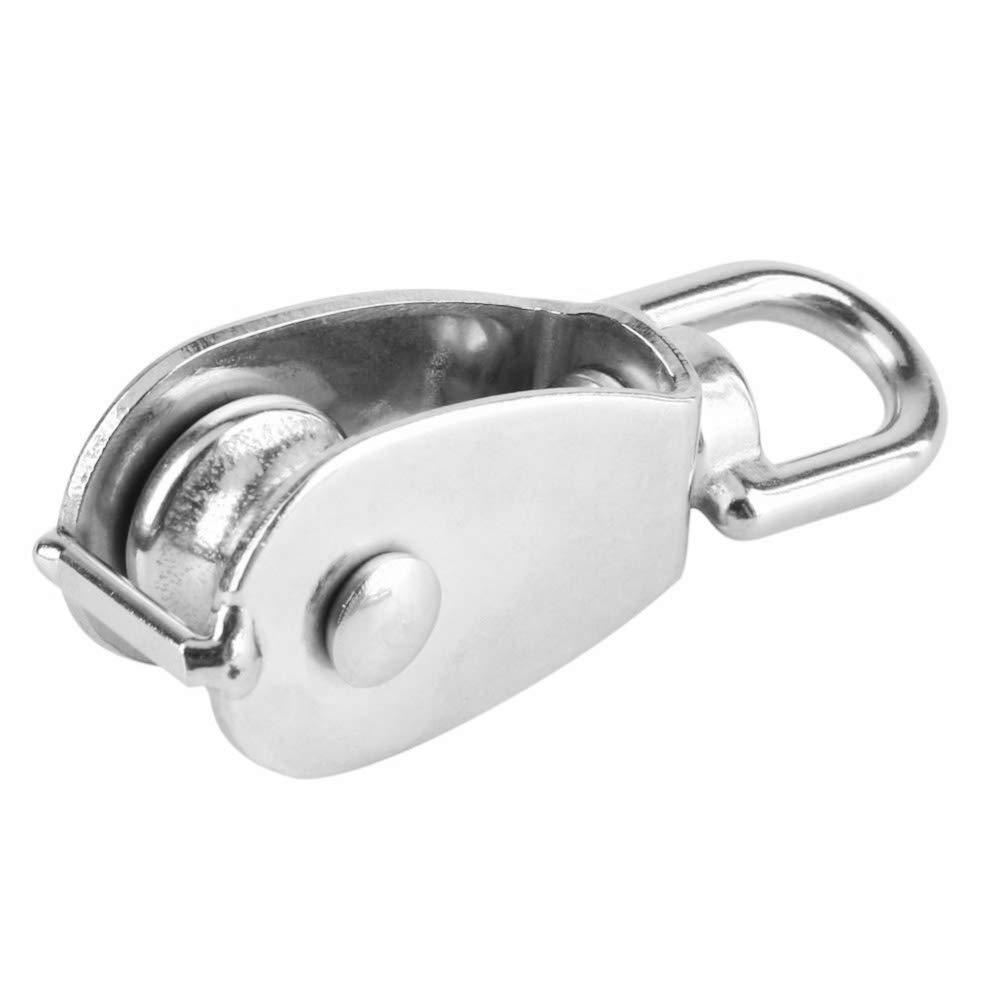 Ròng Rọc Đơn 4 Cái 20Mm Ròng Rọc Nâng Inox 304 Ròng Rọc Nâng Công Suất 75Kg- Bạc