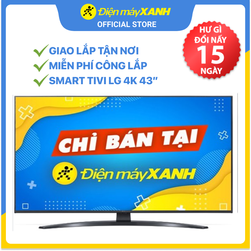 Smart Tivi LG 4K 43 inch 43UP7800PTB Mới 2021