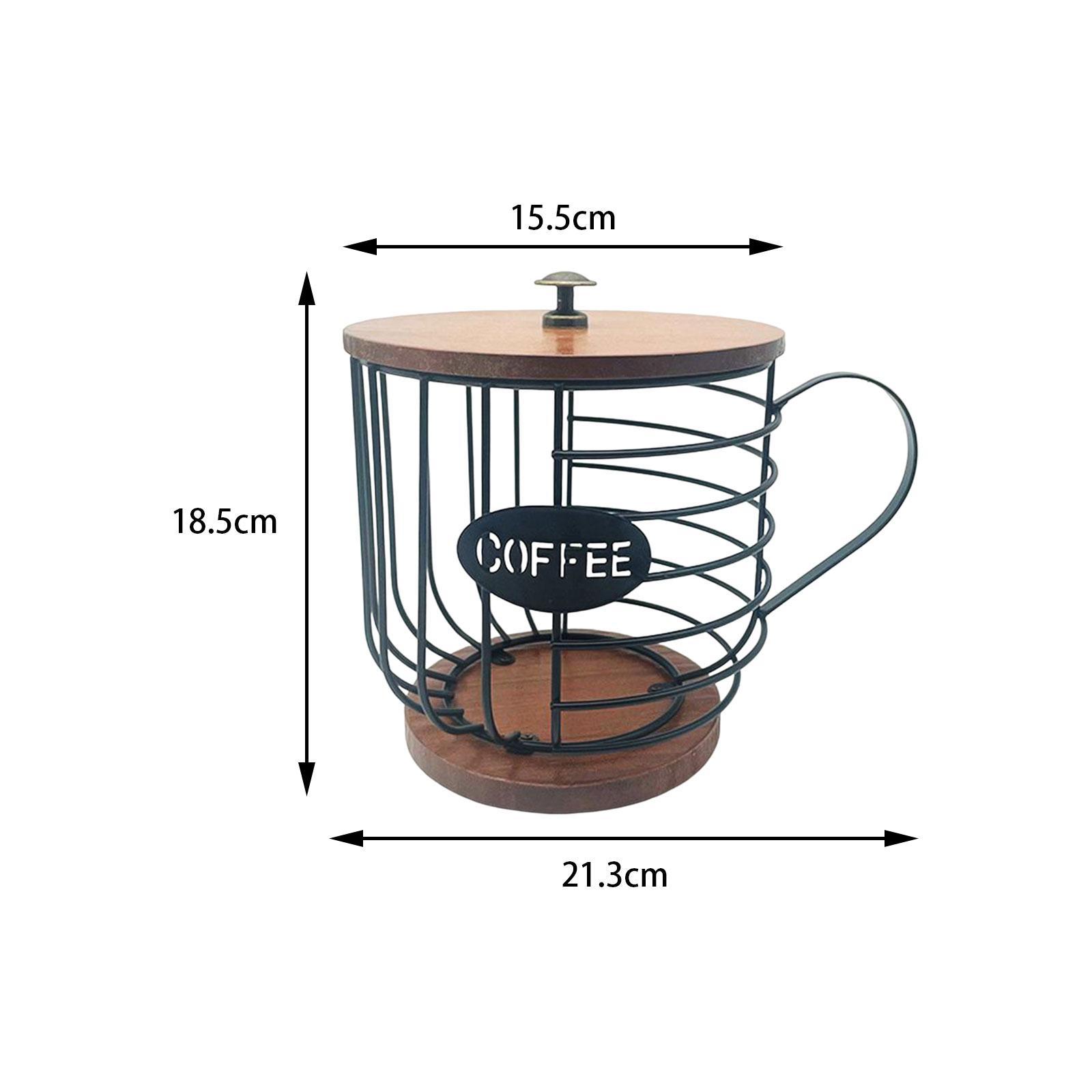 Coffee Pod Holder Organizer Cup Coffee Capsule Storage Basket for Family