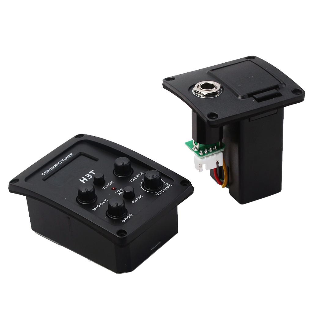 Nhựa Đàn Guitar Chromatic Tuner Bán Bộ Khuếch Đại Đen Nhạc Cụ Dây Phụ Kiện DIY