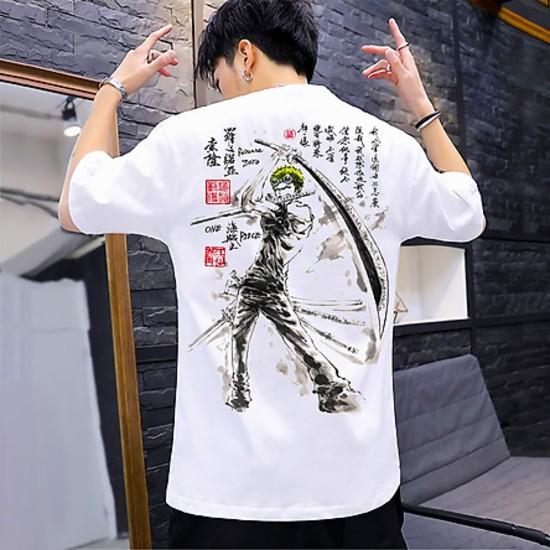 Áo One Piece ZORO ATT-017, Áo thun Anime Manga One Piece Monkey D. Luffy Unisex Nam Nữ