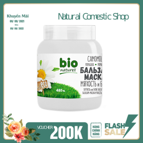 Kem ủ xả Bio Naturell giúp tóc chắc khỏe chiết xuất hoa cúc la mã 480ml