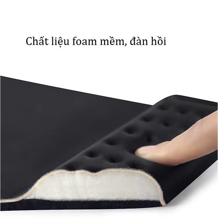 Bàn di chuột kiêm đệm đỡ cổ tay di chuột bằng cao su non, lót chuột máy tính mouse pad 