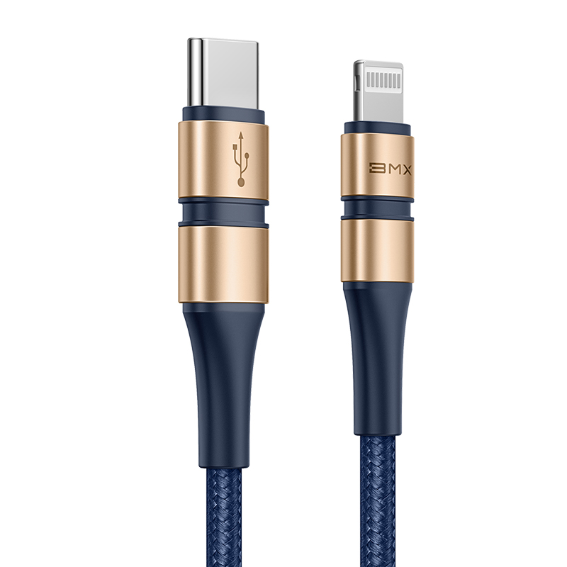 Cáp sạc Baseus BMX Double-deck MFi certified Cable Type-C to Lightning PD 18W cho iPhone/ iPad - Hàng chính hãng