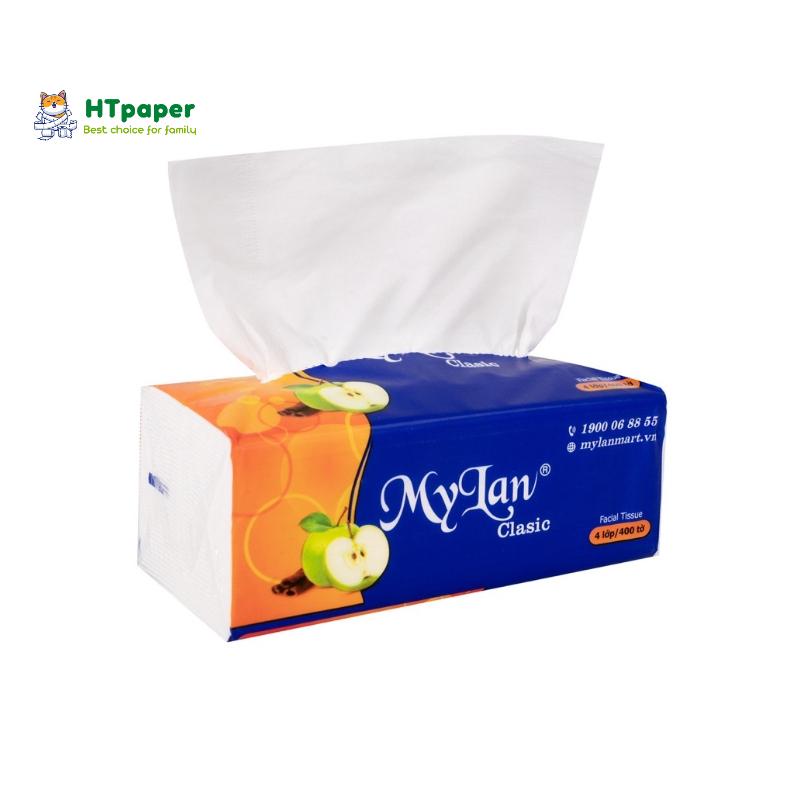 Lốc 5 Gói Giấy Ăn Rút, Khăn Giấy Rút Lụa Mylan Quả Táo Cao Cấp Siêu Dai và Mềm Mịn