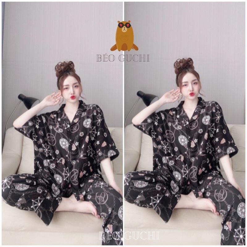 Dài cánh dơi Bigsize Pijama 50-110kg Lụa Hàn cao cấp - Đồ bộ nữ đồ ngủ mặc nhà xịn