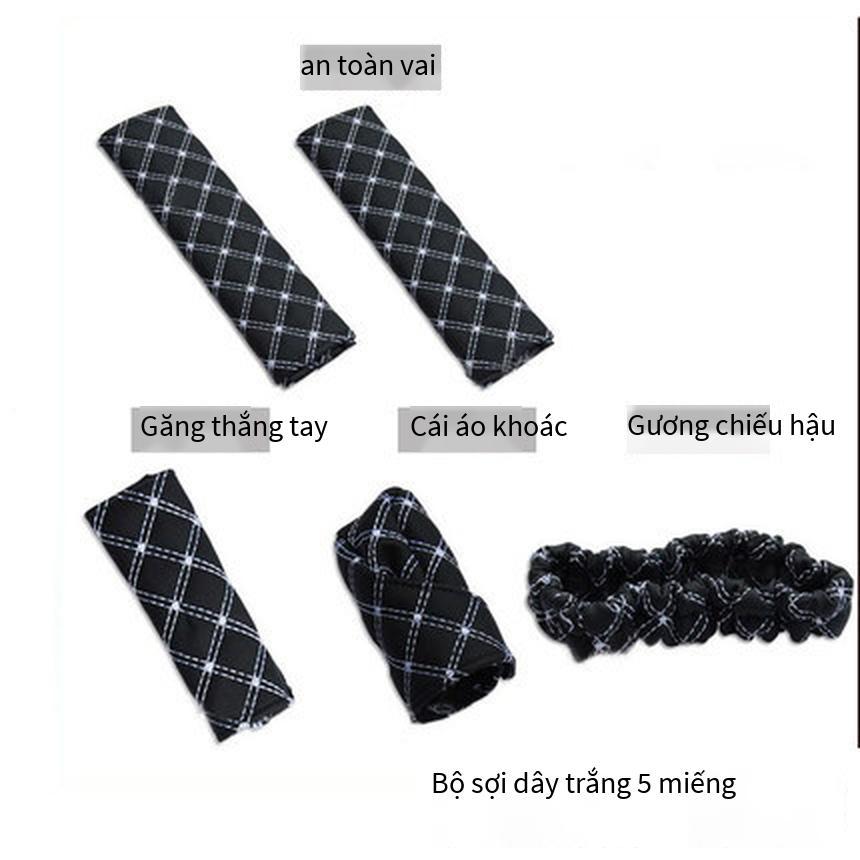 Phong cách mới nhất rượu vang đỏ bộ năm món rượu vang đỏ bộ trang trí xe hơi bộ phanh tay bọc gương chiếu hậu bộ bánh răng phụ kiện xe hơi bộ năm món