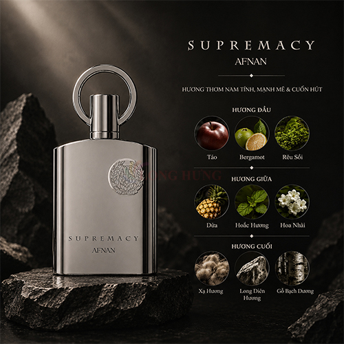 Nước hoa Afnan Supremacy Silver EDP (100ml) - Hàng chính hãng