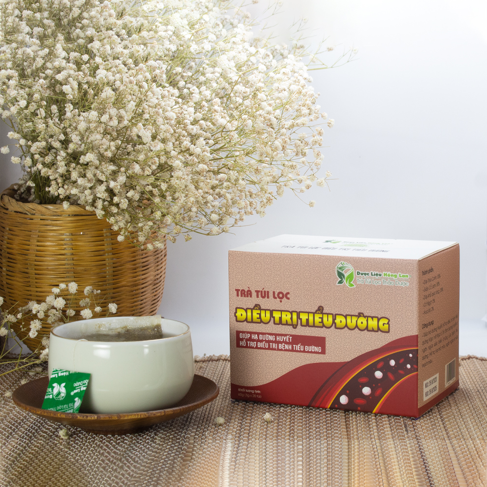 Trà Túi Lọc Hỗ trợ điều trị Tiểu Đường 60g Dược Liệu Hồng Lan