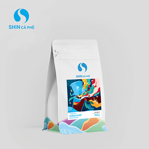 SHIN Cà Phê - Cà phê Phin Hứng Khởi - 200 gram