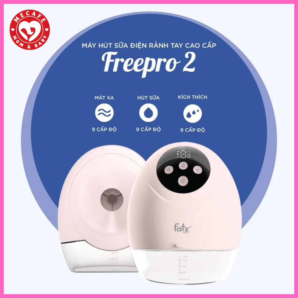 MÁY HÚT SỮA ĐIỆN RẢNH TAY KHÔNG DÂY CAO CẤP – FREEPRO 2