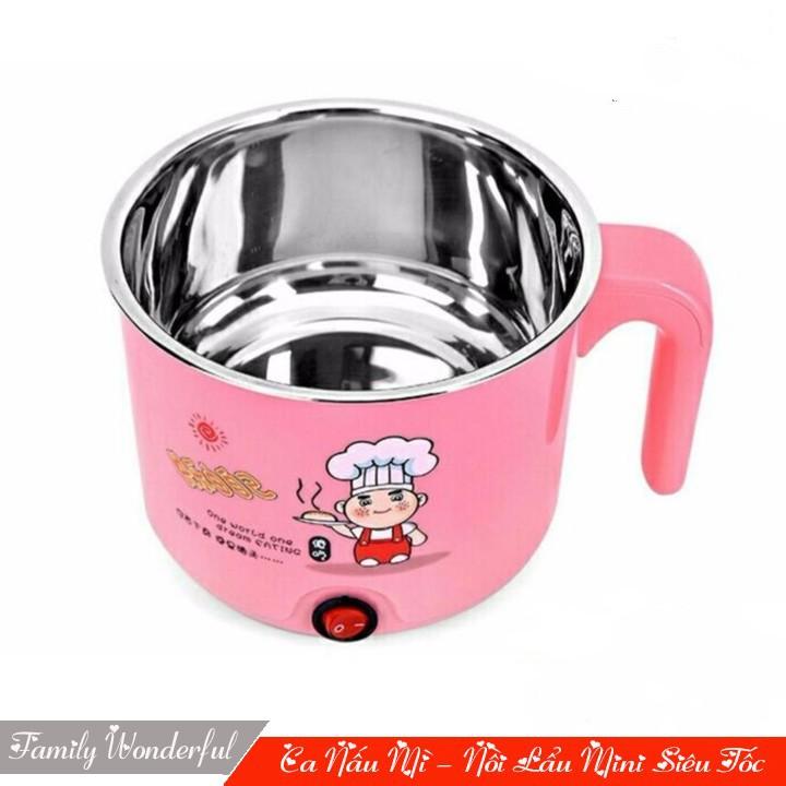 Ca Nấu Mì 1,8L Luộc Hấp Đồ Ăn Siêu Tốc Có Chế Độ Tự Ngắt
