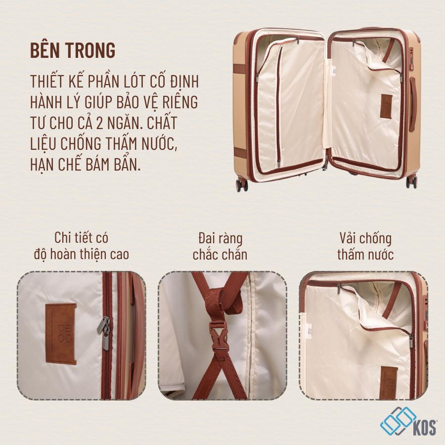 VALI du lịch MODO BY RONCATO CHARM size 20, 26, thươnng hiệu Ý, 1 đổi 1 bể vỡ