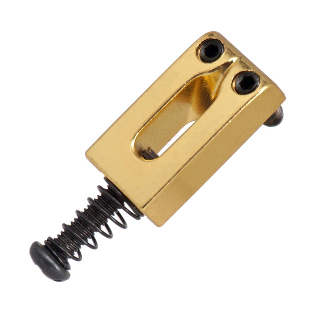 Kẽm Hợp Kim Đàn Guitar Điện Tremolo Cố Định Cầu Dây Yên Ngựa TỰ LÀM Phần Vàng