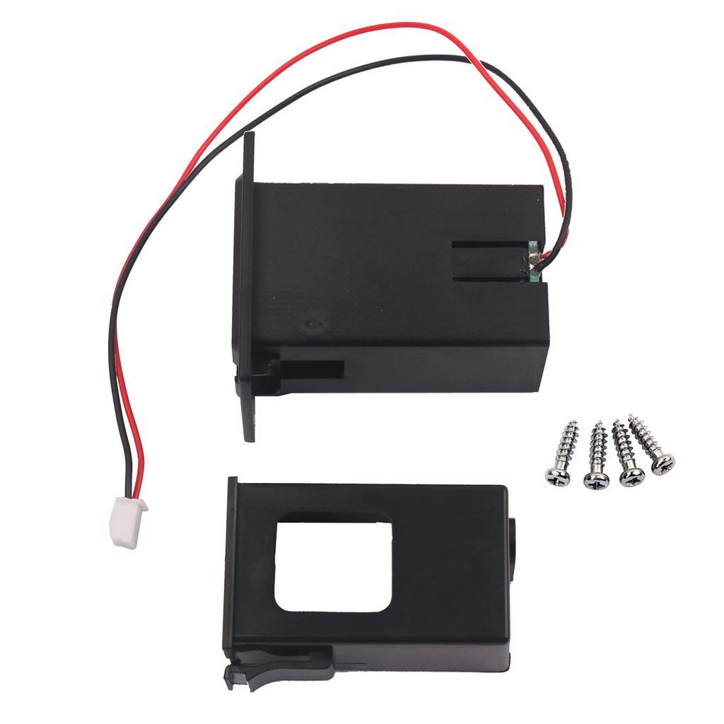 2X 9V Battery Box Case Cover Holder Guitar Bass Pickup Black