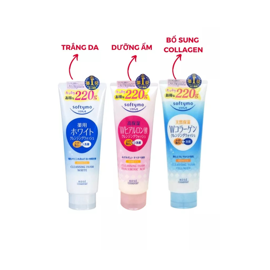 Sữa Rửa Mặt Kose Softymo Softimo Cleansing Nhật Bản 220g