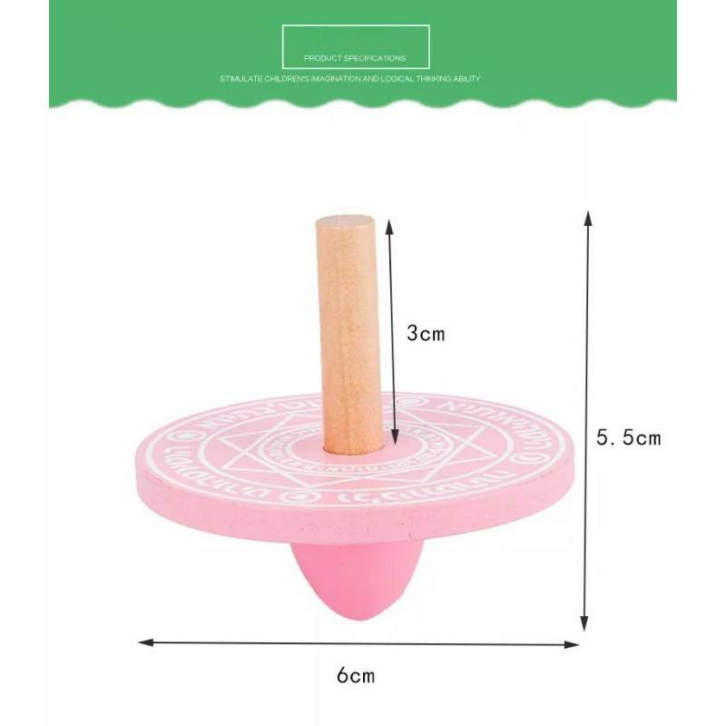 Đồ Chơi Con Cù Con Quay Bằng Gỗ Mẫu Hoạt Hình