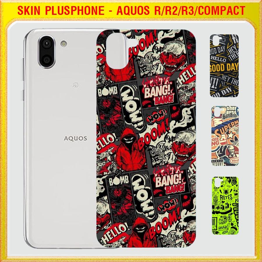 Dán Skin cho điện thoại Sharp Aquos R, R Compact, R2, R2 Compact, R3 in hình nhiều mẫu hot, độc lạ