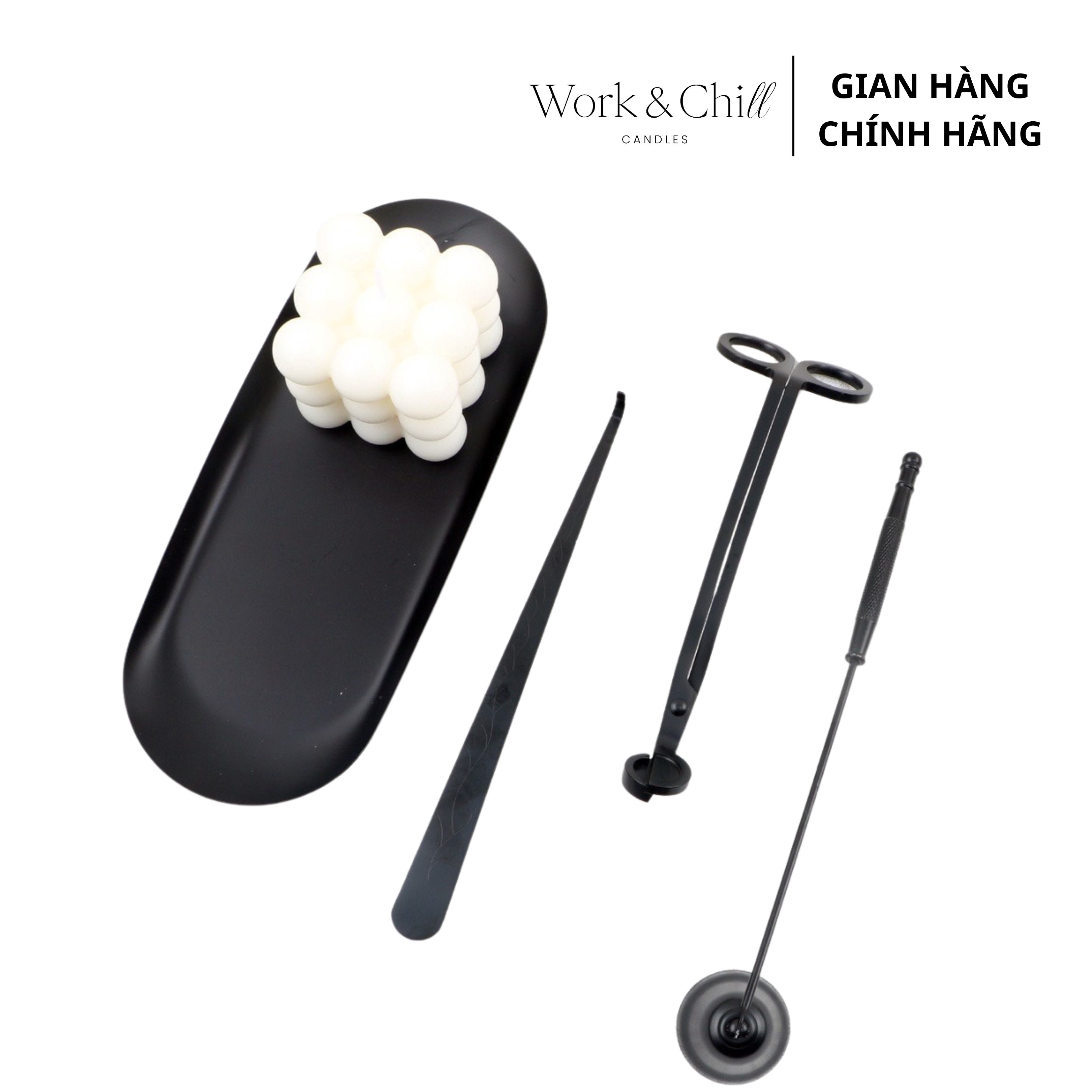 ￼Bộ dụng cụ chăm sóc nến chuyên nghiệp 4 món Work &amp; Chill