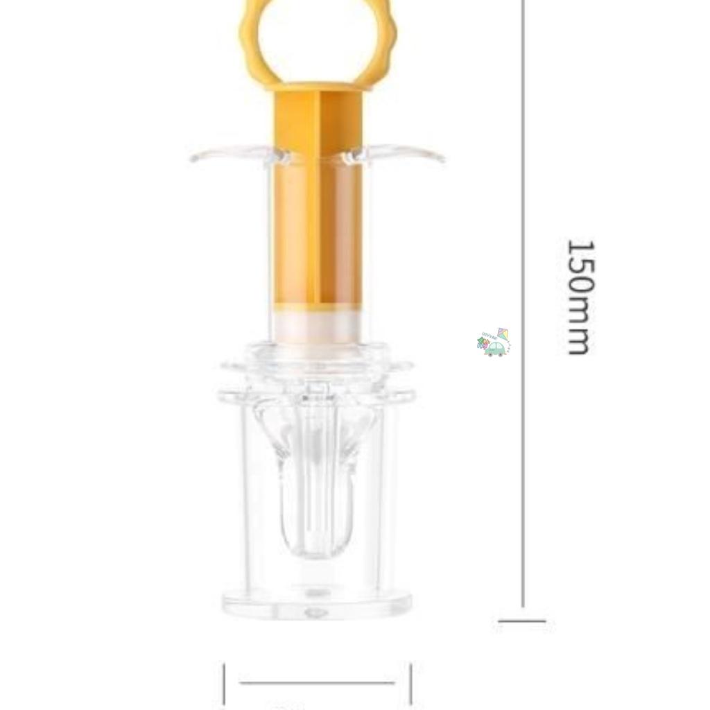 [Tặng cọ rửa ống] Dụng cụ cho bé uống thuốc có đầu silicon mềm, chống sặc, ống bón