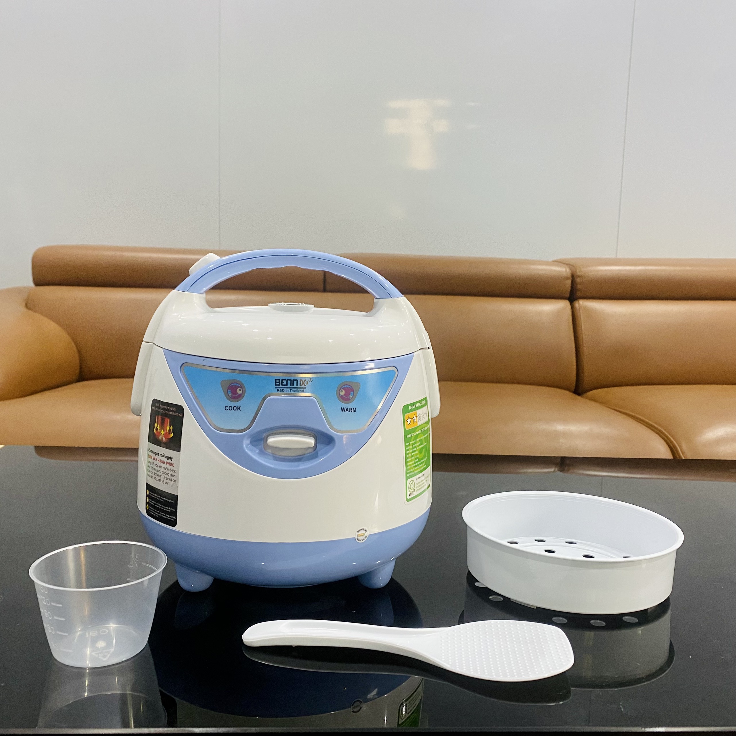 Nồi Cơm Điện Bennix BN-010GC Lòng Nồi Chống Dính Dung Tích 1L- Hàng Chính Hãng